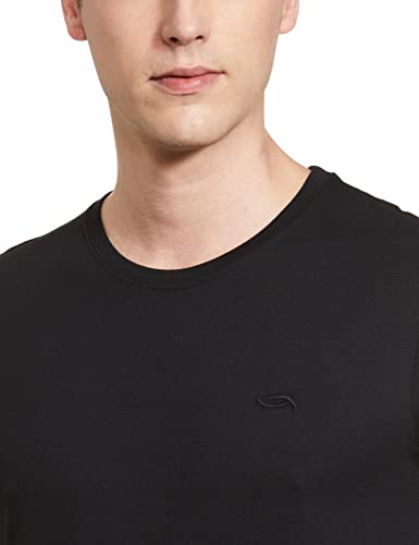 Max Men's Cotton Regular Fit Half Sleeves Crew Neck Solid Lounge T-Shirt