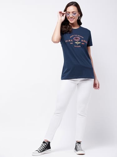 Pivl Women T-Shirts Half Sleeve Printed Round Neck Cotton Blend || Summer wear || Stylish Tshirts for Women