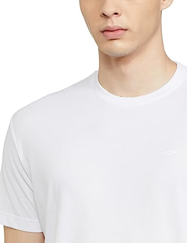 Max Men's Cotton Regular Fit Half Sleeves Crew Neck Solid Lounge T-Shirt