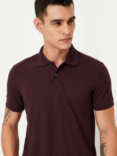 Max Men's Solid Regular Fit T-Shirt
