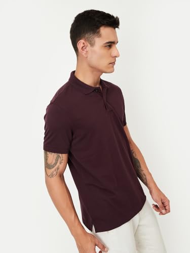 Max Men's Solid Regular Fit T-Shirt