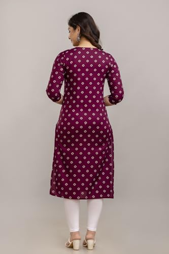 Vnyashri Women's Printed Straight Kurta