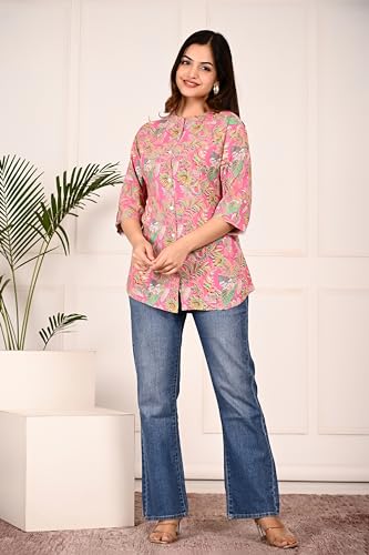 Gudwear Printed Shirt Style Top Women l Stylish Shirt for Girls
