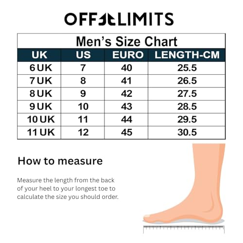 OFF LIMITS Men's Gladiator Lightweight Breathable Comfortable Running Shoes for Men with Shock-Absorption Technology, Sports Fashion Walking Hiking Sneakers for Mens Casual Workout Footwear