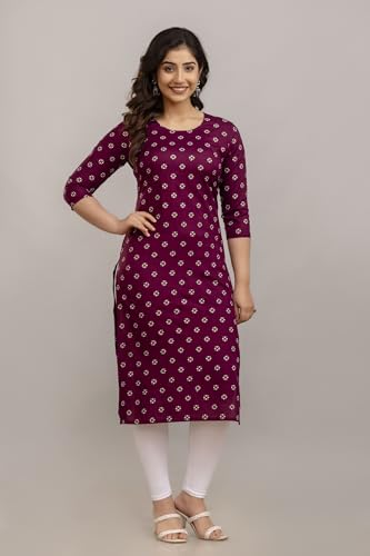 Vnyashri Women's Printed Straight Kurta
