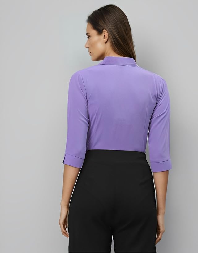 SIRIL Women's Polyester Casual Fit Casual Shirt | Shirt Stylish Latest | Officewear Shirt | Viscose Blend Shirt