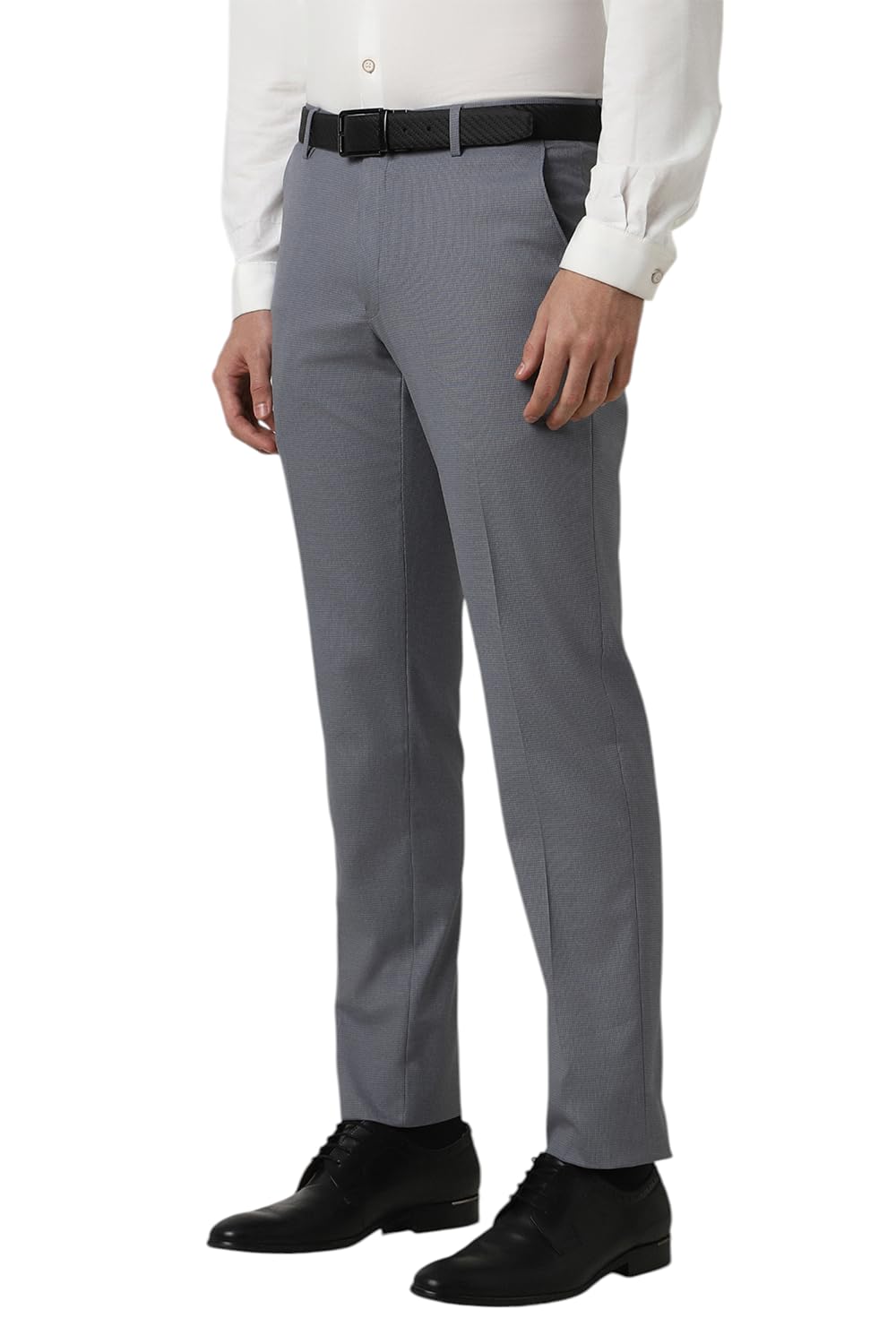 Peter England Men Mid Rise Neo-Slim Formal Trouser