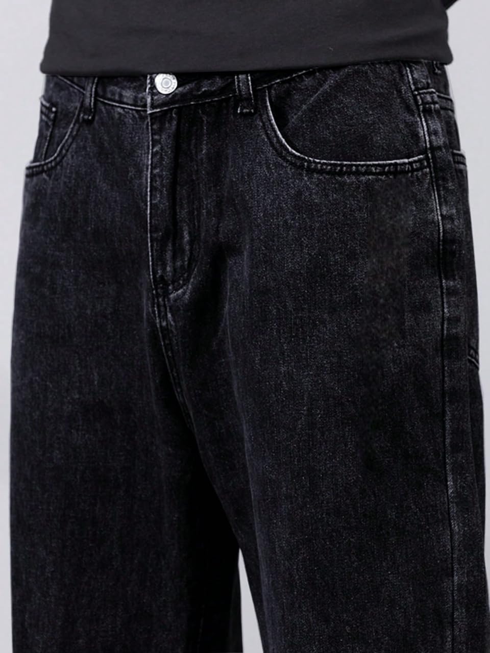dockstreet Men Baggy Denim Jeans in Pure 100% Cotton Denim || Stretchable (Jet Black) and Stretchable (Colored) Jeans || Unisex Designs||Jeans||