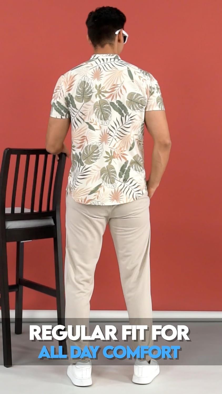 BULLMER Trendy Clothing Set with Shirt & Pants Co-ords for Men