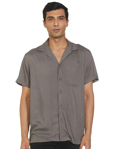 FOREVER 21 Men Solid Regular Fit Solid Shirt