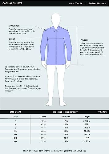 Amazon Brand - Symbol Men's Cotton Regular Fit Shirt