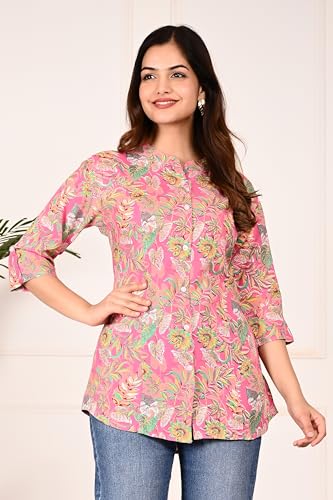 Gudwear Printed Shirt Style Top Women l Stylish Shirt for Girls