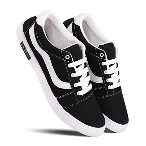 Trendy Running Shoes for Men Sneakers for Men (Color- Black) Size-9(65) L