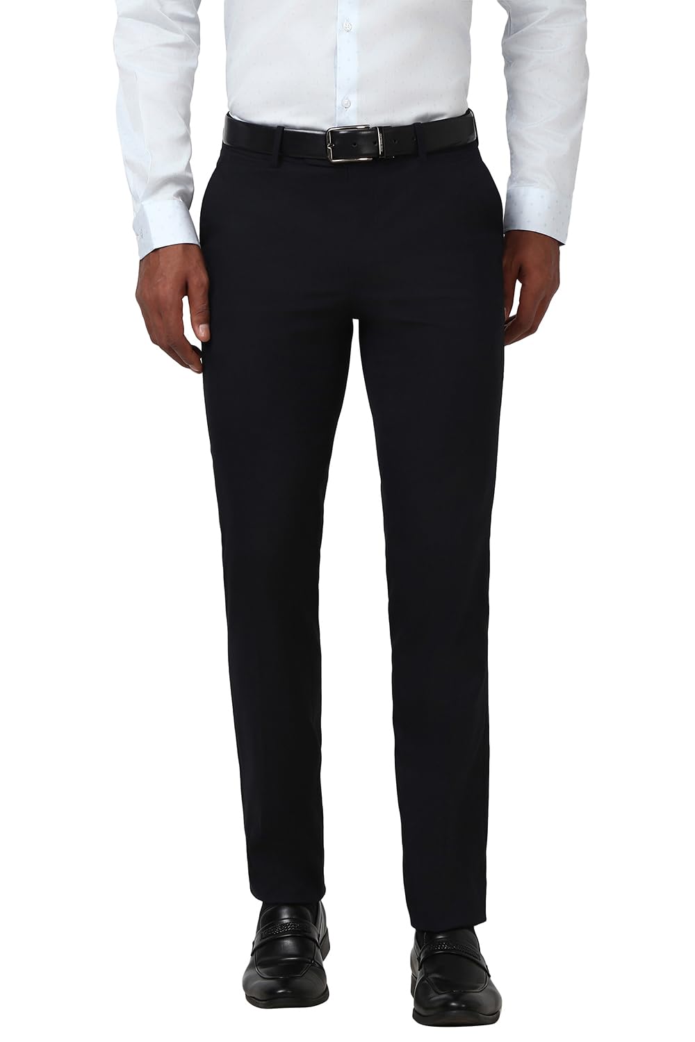 Peter England Men Mid Rise Neo-Slim Formal Trouser