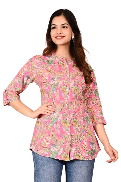 Gudwear Printed Shirt Style Top Women l Stylish Shirt for Girls