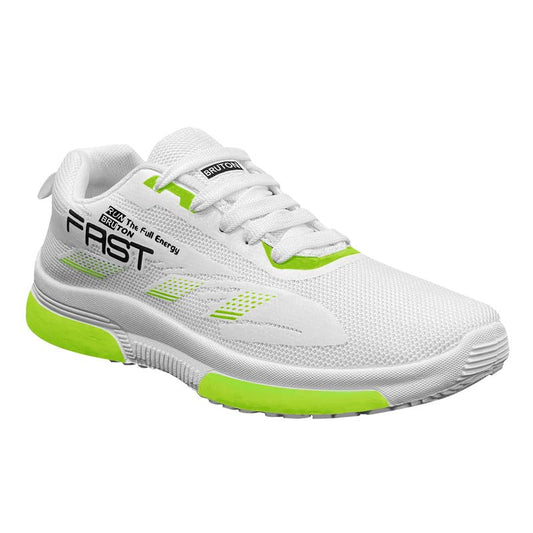550 Men's White Mesh with Sole of PVC Sports Shoe for Running, Gym and Sports Activity