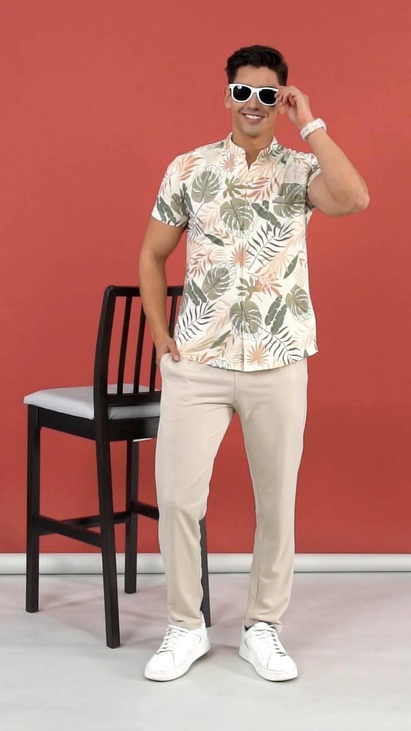 BULLMER Trendy Clothing Set with Shirt & Pants Co-ords for Men