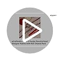 eCraftIndia Set of 2 Purple Floral & Pearl Designer Rakhis with Roli Chawal Pack and Best Bro Ever Fridge Magnet - Rakhi for Brother, Bhaiya, Bhai