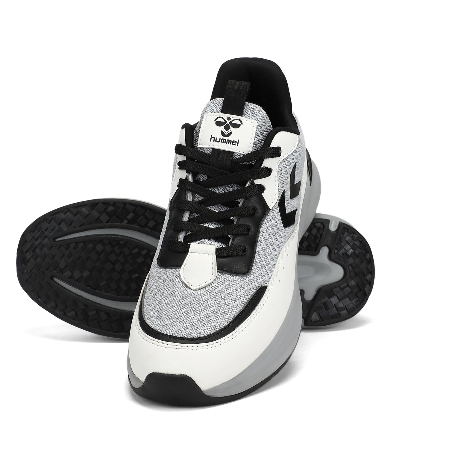 hummel Blaze Lace Up Sports Shoes for Men with Lightweight TPR Sole Comfortable Breathable and Slip Resitant Ideal for Running Walking Gym Trekking Hiking