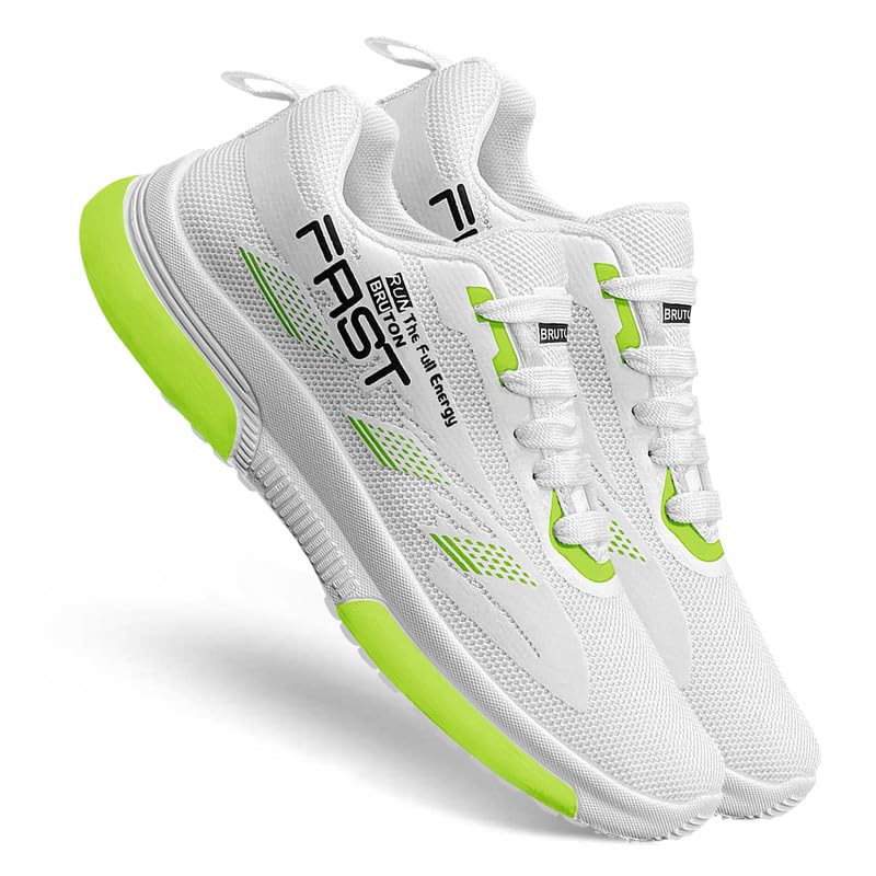 550 Men's White Mesh with Sole of PVC Sports Shoe for Running, Gym and Sports Activity