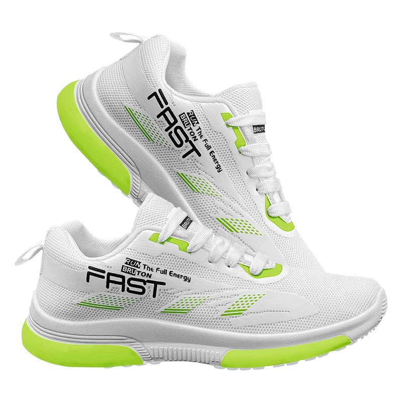 550 Men's White Mesh with Sole of PVC Sports Shoe for Running, Gym and Sports Activity