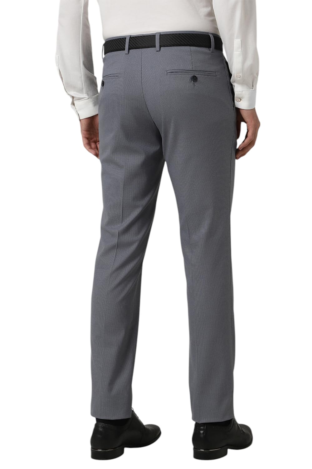 Peter England Men Mid Rise Neo-Slim Formal Trouser