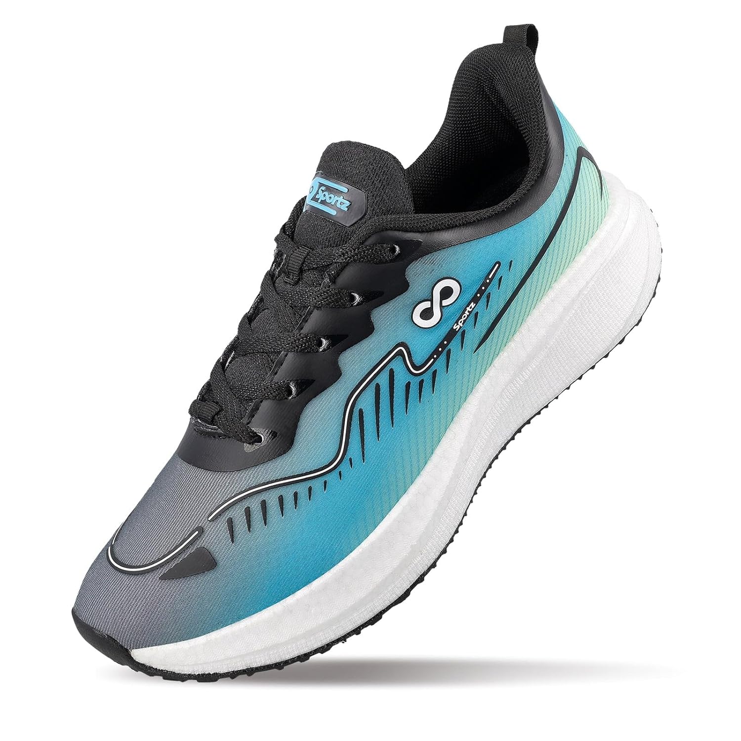 WALKAROO ETPU Sports Shoe for Men's|Perfect for Running, Walking, Gym Training and Outdoor Activities | Breathable Mesh Upper with TPR Outsole | WS9163