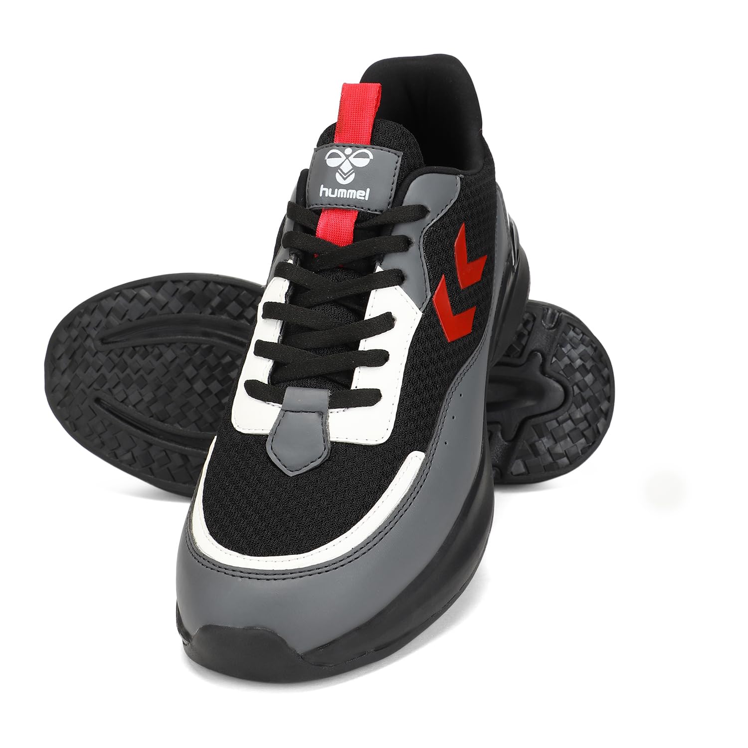 hummel Blaze Lace Up Sports Shoes for Men with Lightweight TPR Sole Comfortable Breathable and Slip Resitant Ideal for Running Walking Gym Trekking Hiking