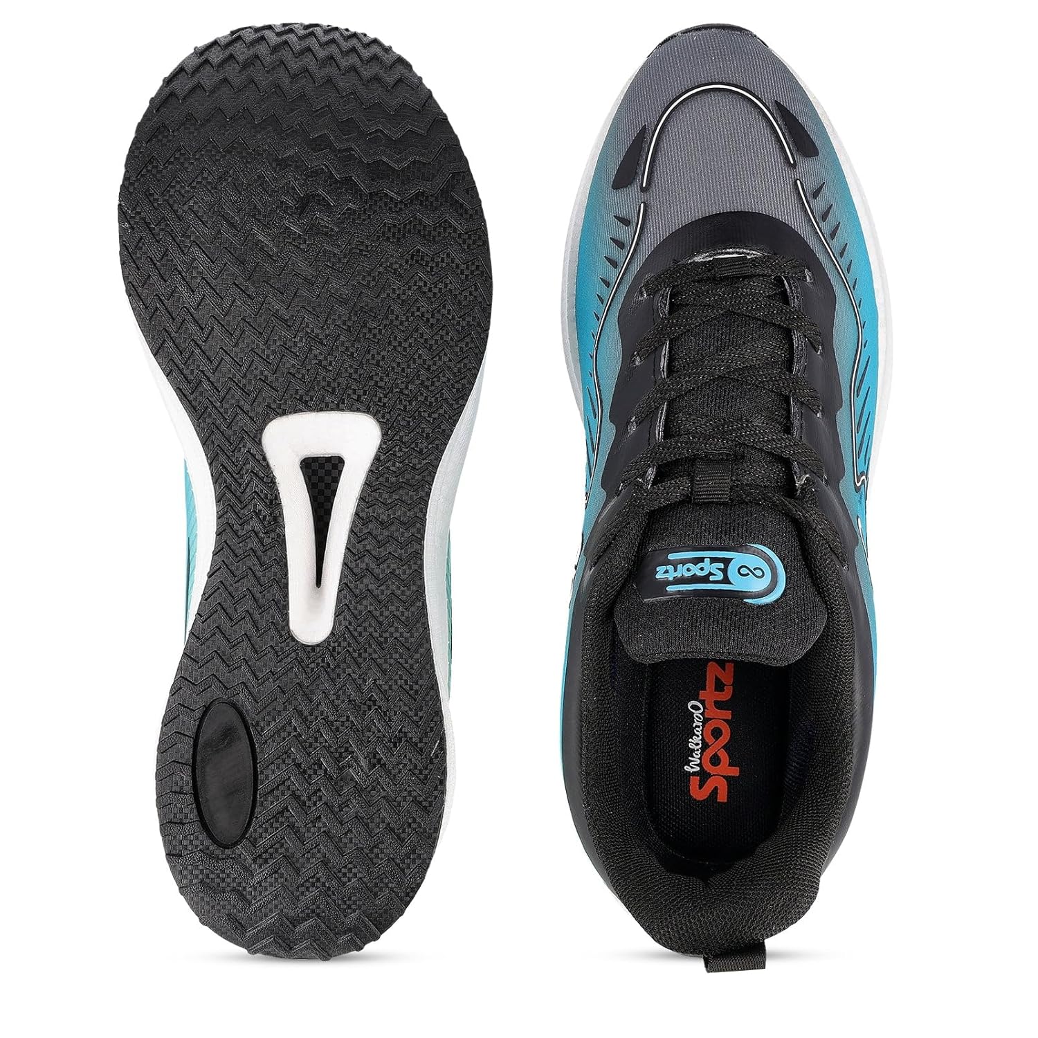 WALKAROO ETPU Sports Shoe for Men's|Perfect for Running, Walking, Gym Training and Outdoor Activities | Breathable Mesh Upper with TPR Outsole | WS9163