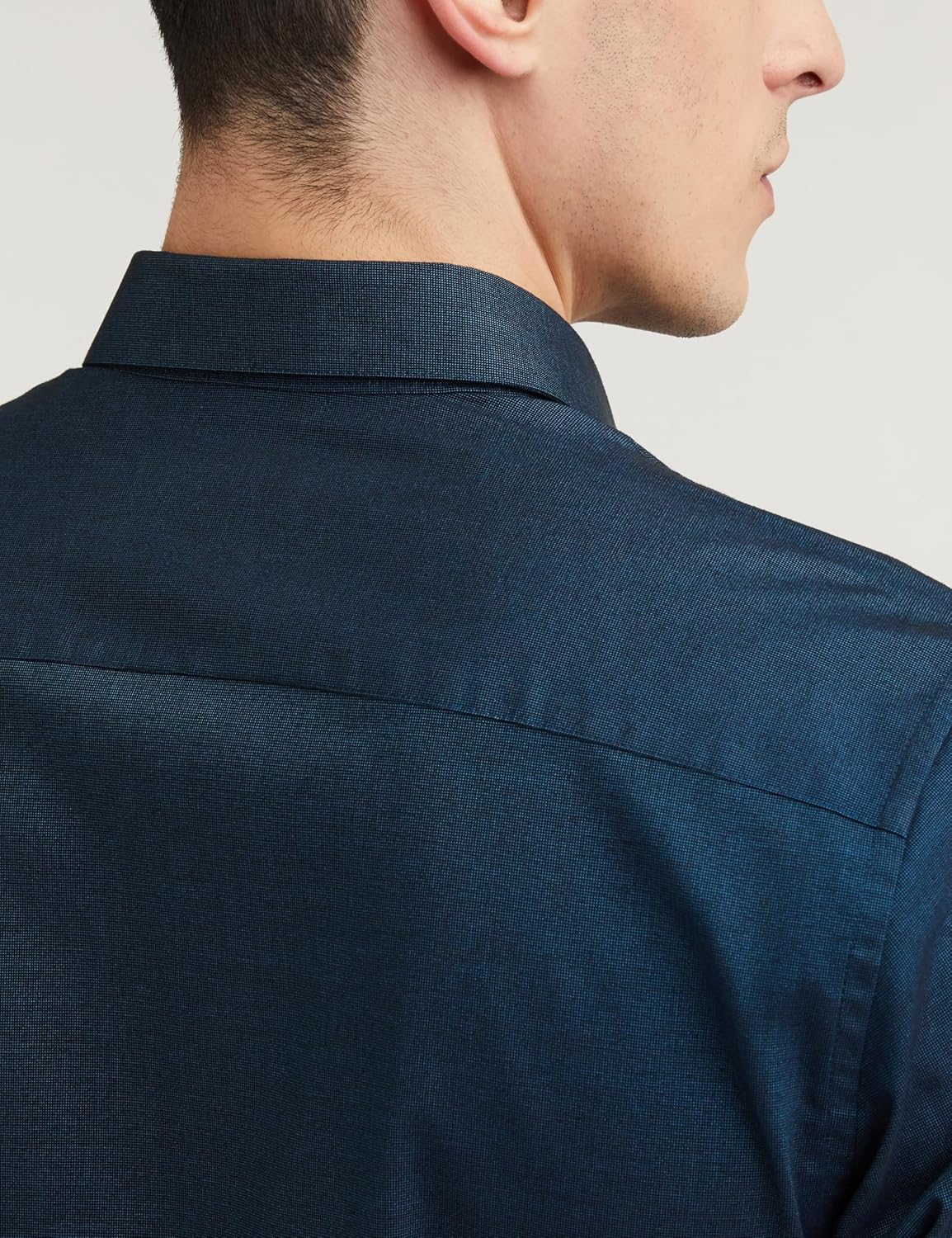 Peter England Men's Everyday Solid Slim Fit Full Sleeve Formal Shirt | Cotton-Rich